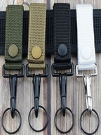 Outdoor Multifunctional Climbing Nylon Ribbon Keychain Hanging Buckle Hiking Camping Portable Clip CS Real Belt Buckle
