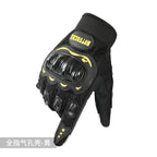 Motorcycle Riding Gloves for Men and Women, All-Season Motorcycle Off-Road Hard-Shell Anti-Fall and Anti-Slip Half-Finger Tactical Gloves