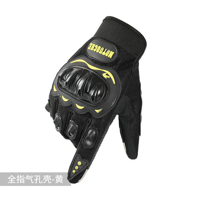 Motorcycle Riding Gloves for Men and Women, All-Season Motorcycle Off-Road Hard-Shell Anti-Fall and Anti-Slip Half-Finger Tactical Gloves