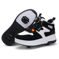 Children's heloo shoes for students roller skates girls' two-wheel deformation boys skating roller skates cross-border exclusive shoes