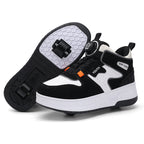 Children's heloo shoes for students roller skates girls' two-wheel deformation boys skating roller skates cross-border exclusive shoes