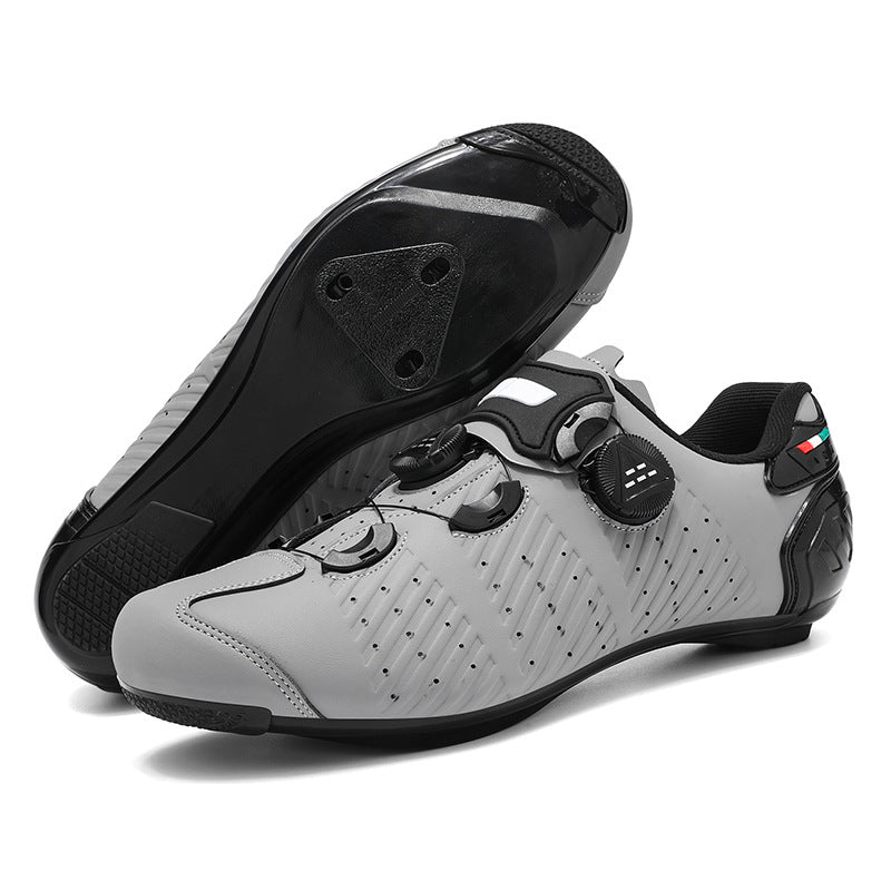 Road Bike Lock Shoes, Bicycle Riding Shoes, Lock-Free Summer Hard-Soled Mountain Bike Breathable and Wear-Resistant Professional Cycling Lock Shoes