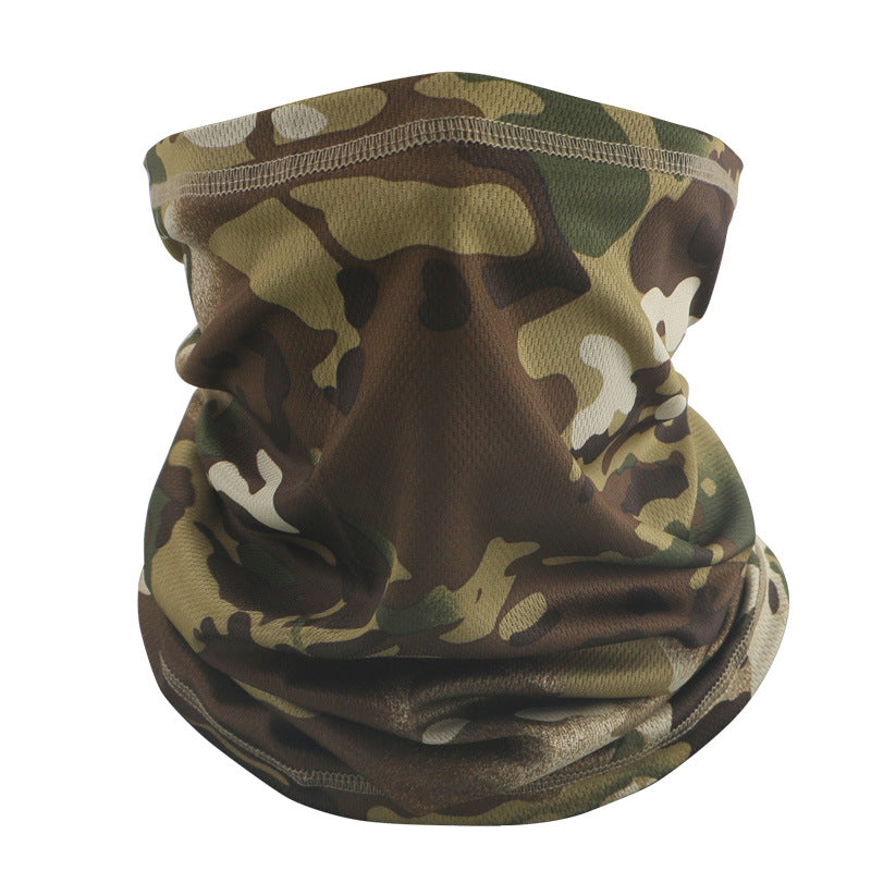Thin Riding Mask Outdoor Camouflage Multifunctional Magic Headscarf Breathable Sweat Absorbing Neck Mesh Scarf Cross Border