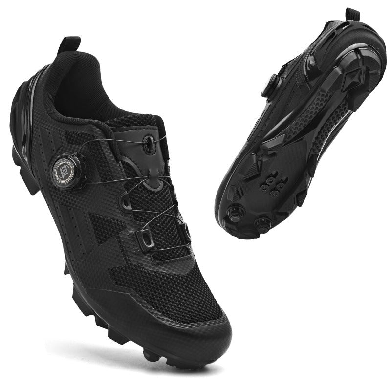 Cross-border new mesh cycling shoes men's summer lockless mountain bike road bike lock shoes spinning batch