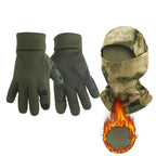 Camouflage Fleece-Lined Hood for Cycling, Dustproof, Men's Warm Fishing Mask, Face Covering, Face Protection, Windproof Hood, Winter