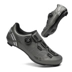 Road bike lock shoes hard bottom factory direct men's and women's mountain bike bicycle shoes lockless cycling shoes lock pedal suit