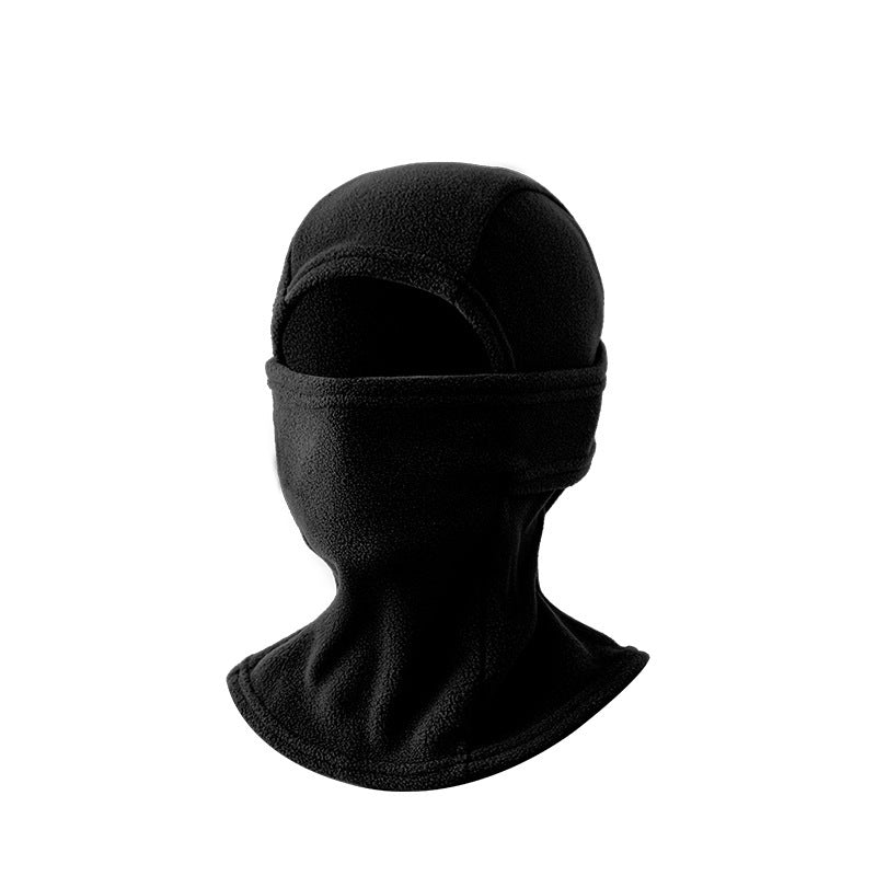 Double-Button Warm Windproof Face Mask Winter Cold-Proof and Frost-Proof Headgear Face Protection Skiing Cycling Neck Warmer Fleece-Lined Thickened for Warmth