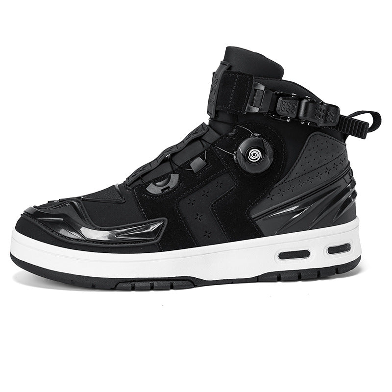 Cross-Border Supply Men's Motorcycle Shoes Large Size Motorcycle Riding Shoes Men's Rider Four-Season Sneakers Motorcycle Travel Equipment