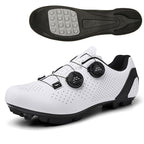 Road Mountain Men's and Women's Locked Bicycle Shoes, Lock-Free Shoes, Hard-Soled Spinning Cycling Shoes, Gym Black