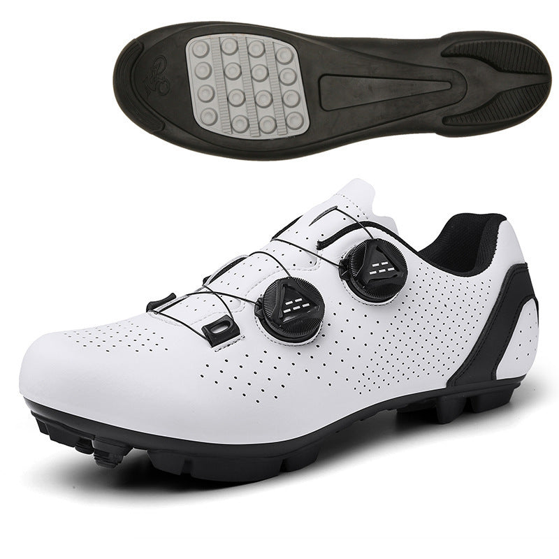 Road Mountain Men's and Women's Locked Bicycle Shoes, Lock-Free Shoes, Hard-Soled Spinning Cycling Shoes, Gym Black