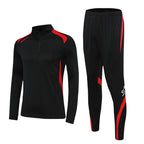 Autumn and Winter adult jersey competition team class uniform children's half zipper football uniform training uniform suit printed