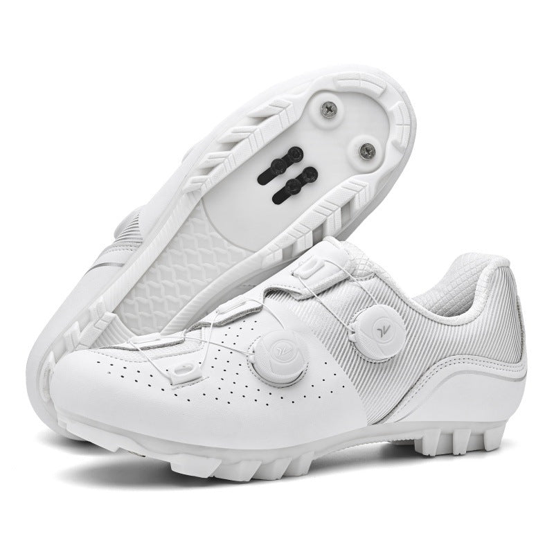 Cycling Shoes Outdoor Riding Shoes Non-Lock Rubber Sole Road Sole Mountain Sole Outdoor Cross-Border Popular Double Buckle Lock Shoes