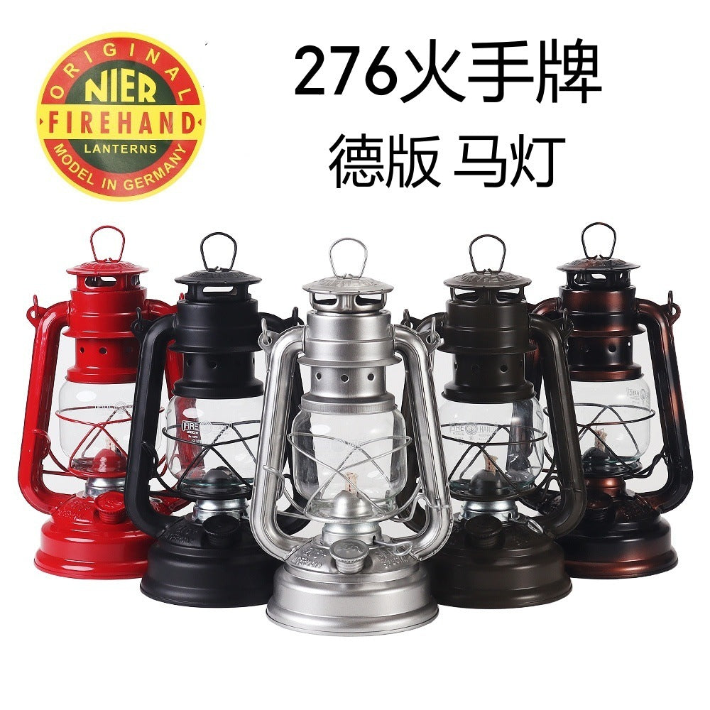 276 fire hand lantern outdoor camping lamp tent lighting lamp retro kerosene lamp atmosphere portable camping lamp