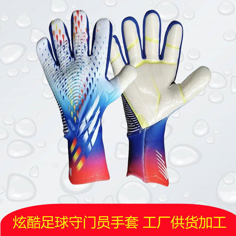 Football goalkeeper goalkeeper gloves Falcon adult children thick latex professional non-slip wear-resistant male manufacturers supply