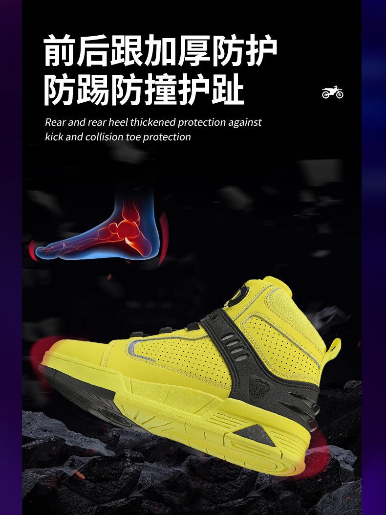 JG WOLVES/Nine Wolf Riding Shoes Motorcycle Boots Four Seasons Motorcycle Breathable Knight Equipment Commuter Racing Shoes