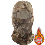 Camouflage Fleece-Lined Hood for Cycling, Dustproof, Men's Warm Fishing Mask, Face Covering, Face Protection, Windproof Hood, Winter