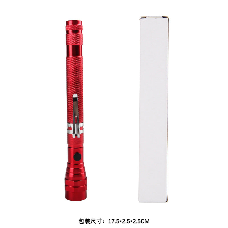 3 lamp pickup strong magnetic iron absorption tensile steel pipe metal hose arbitrary bending LED multi-function work flashlight