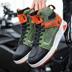 Encrypted Delivery Four-Season Motorcycle Riding Shoes Breathable Biker Boots Road Racing Shoes Mountain Running Commuting Shoes