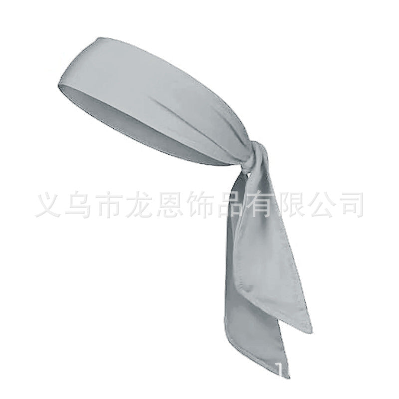 Men's and Women's Sports Hair Band Sweat Absorbent Headband Breathable Quick-drying Hair Band Solid Color Tennis Headband Strap Pirate Headband
