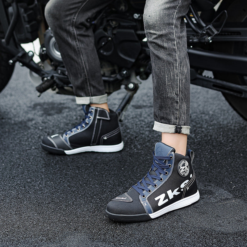 Cross-border motorcycle riding shoes motorcycle boots four seasons breathable anti-fall knight equipment road racing shoes parkour shoes four seasons