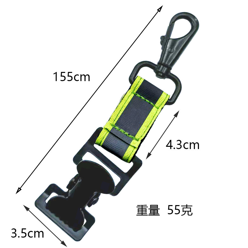 Cross-border fire gloves clip support with reflective nylon webbing firefighter gloves strap nylon webbing buckle