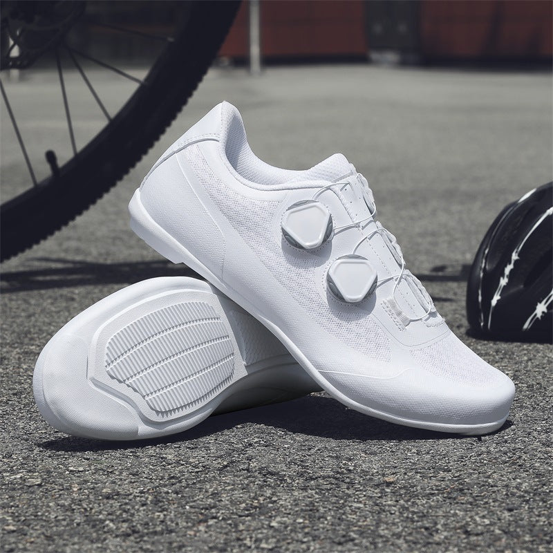 Cross-Border Foreign Trade Summer Breathable Mesh Cycling Shoes Cycling Shoes for Men and Women Road Bike Lock Shoes Bicycle Lock-Free Shoes