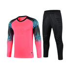 Goalkeeper Uniforms for Kidsren and Adults Thickeneded Protective Goalkeeper Training Uniforms Long-Sleeved Shorts Football Gantry Uniforms Customized