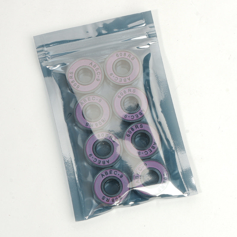Double row skate wheels 608RS bearing silent skateboard roller skates universal chrome steel high speed color roller