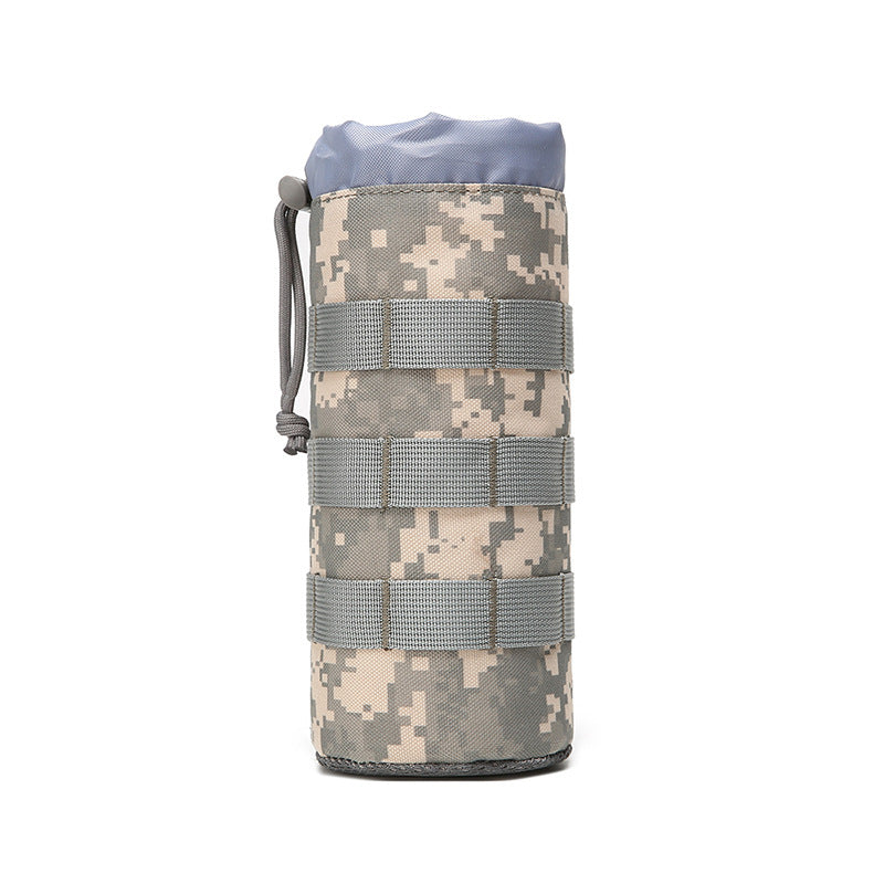 1000D Outdoor Mountaineering MOLLE Tactical Kettle Bag Travel Thermos Cup Kettle Bag 1.5L Water Cup Kettle Storage