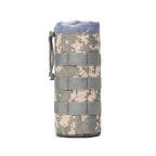 1000D Outdoor Mountaineering MOLLE Tactical Kettle Bag Travel Thermos Cup Kettle Bag 1.5L Water Cup Kettle Storage
