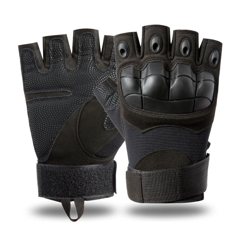 Tactical Gloves for Men, Sports Outdoor Mountaineering Combat Protection, Military Training, Wear-Resistant Cycling Gloves, Half-Finger Cross-Border