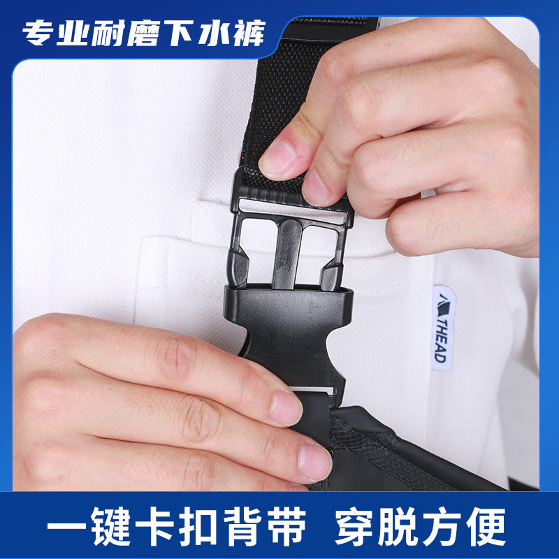 Wholesale water pants rain pants water shoes conjoined catch fish waterproof pants men and women fishing bust leather fork wading pants fishing suit
