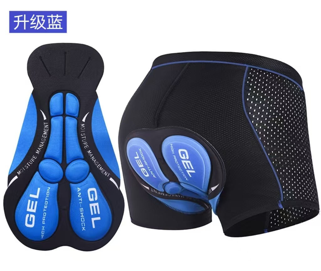 Cycling Underwear Shock-absorbing Silicone Mountain Cycling Pants Breathable Quick-drying Thickened Cushion Pants Riding Suit Cross-border
