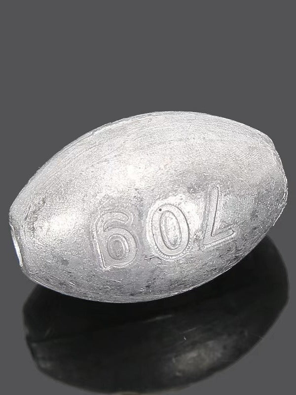 Olive Lead Pendant Through-core Fishing Pendant Does Not Damage the Line Scale Hollow Lead Pendant Freshwater Sea Fishing Concave Nest Biting Lead Manufacturer Wholesale