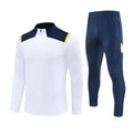 Half-Zip Pullover Football Training Suit Set Light Plate Long-Sleeved Autumn and Winter Appearance Suit Knitted Sportswear Customization