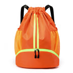 Dry and Wet Separation Basketball and Football Bag, Swimming Bag, Men's and Women's Sports Drawstring Pocket, Fitness Backpack, Backpack