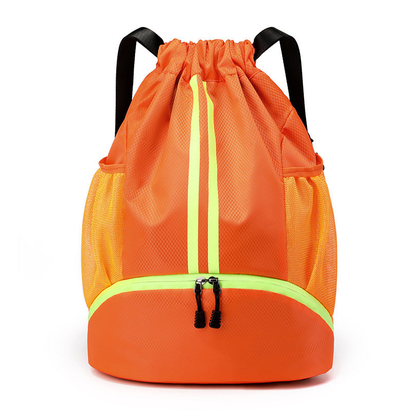 Dry and Wet Separation Basketball and Football Bag, Swimming Bag, Men's and Women's Sports Drawstring Pocket, Fitness Backpack, Backpack