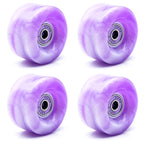 Double-row roller skates PU high elastic shock absorption mixed color wheel four-wheel skates non-luminous wheel roller skate universal wheel