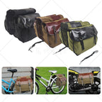 Y Cross-Border Weighted Cycling Bag, Old Model Bicycle Rear Pannier Bag, Mountain Bike Motorcycle Equipment Bag, Durable Canvas
