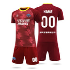Football Uniform Suit Customized Light Version Adult and Children's Game Training Uniform Summer Breathable Sweat-Absorbent Jersey Drop Shipping