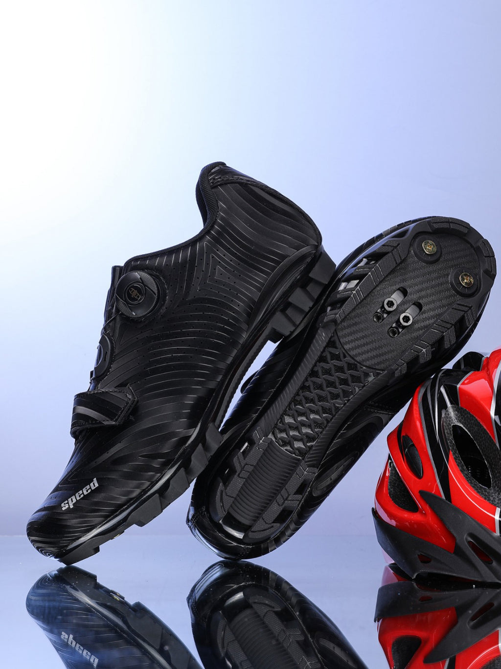 2025 New Cross-border Random Riding Road Men's and Women's Mountain Lock Shoes Bicycle Outdoor Boosting Bicycle Shoes