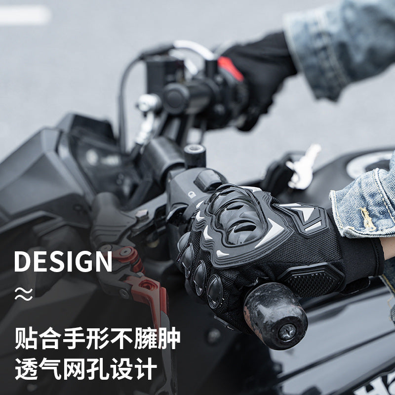 Anti-Slip New Touch Screen Anti-Scratch Gloves for Motorcycle Riding, Off-Road, Road, Outdoor, Wear-Resistant Handlebar Gloves, Cross-Border Hot-Selling Item