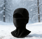 Fleece-Lined Winter Windproof and Warm Face Mask, Cold-Proof Face Protection for Skiing and Cycling, Neck Warmer, Hat and Earmuffs All-In-One Hat