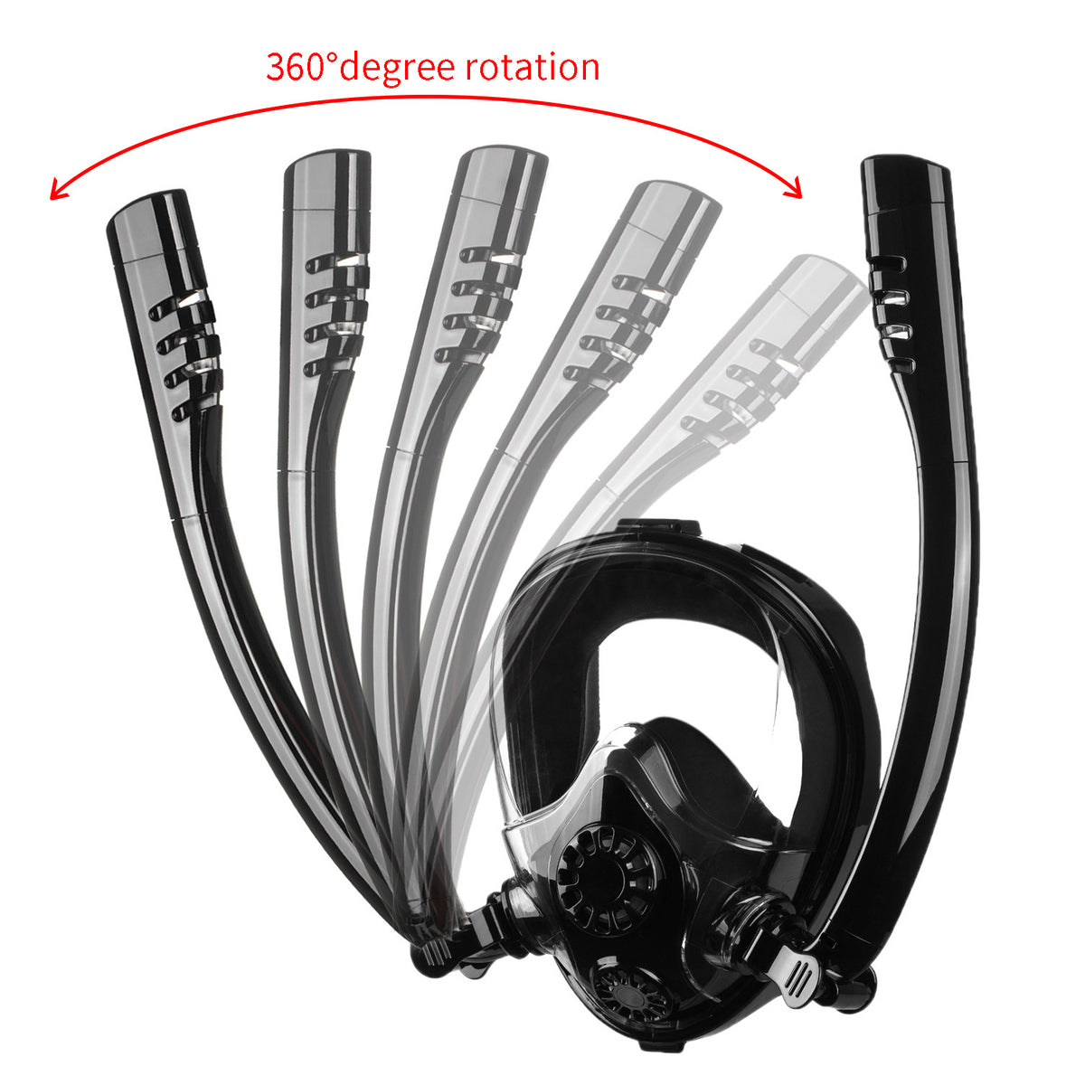 2025 new diving mask anti-fog anti-choking swimming snorkeling mask breathing separation double tube full dry breathing tube