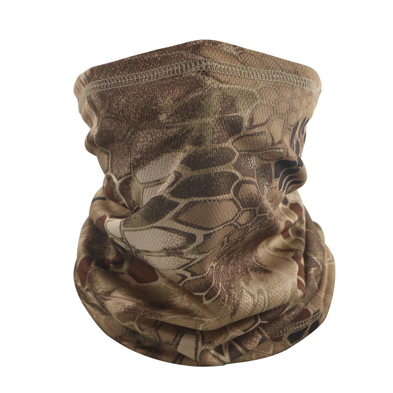 Thin Riding Mask Outdoor Camouflage Multifunctional Magic Headscarf Breathable Sweat Absorbing Neck Mesh Scarf Cross Border