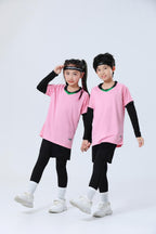 Football Uniform Set with Printed Numbers for Male and Female Students Badminton Training Uniforms Adult Game Team Uniforms Kindergarten Class Uniforms