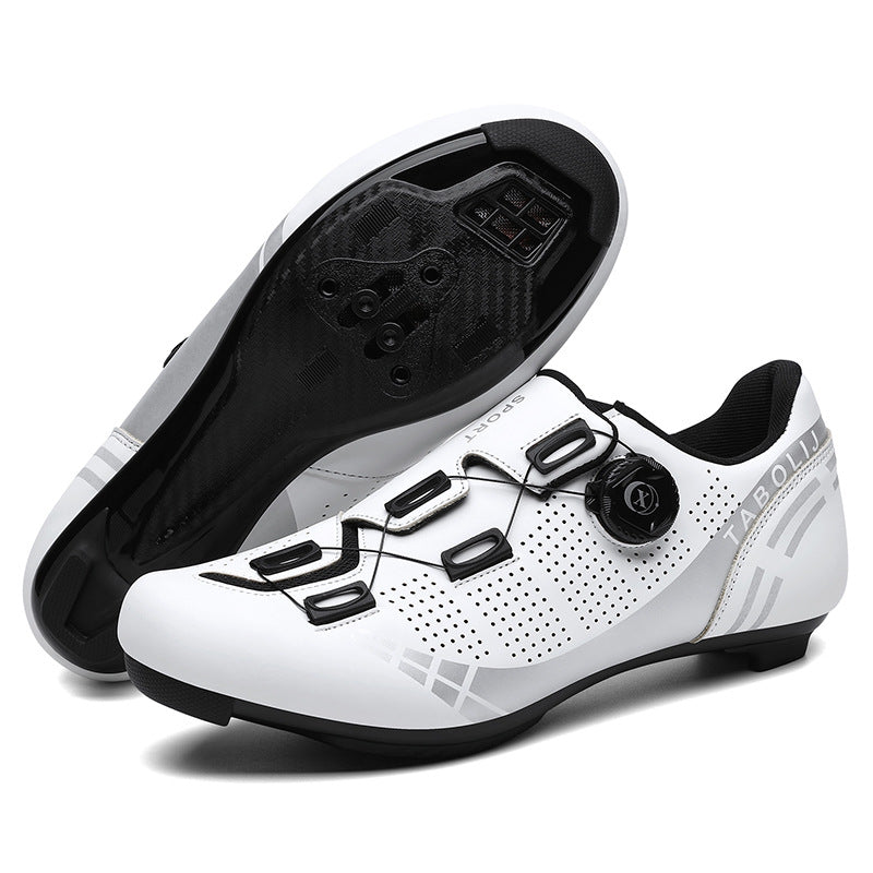 Road bike lock shoes hard bottom factory direct men's and women's mountain bike bicycle shoes lockless cycling shoes lock pedal suit