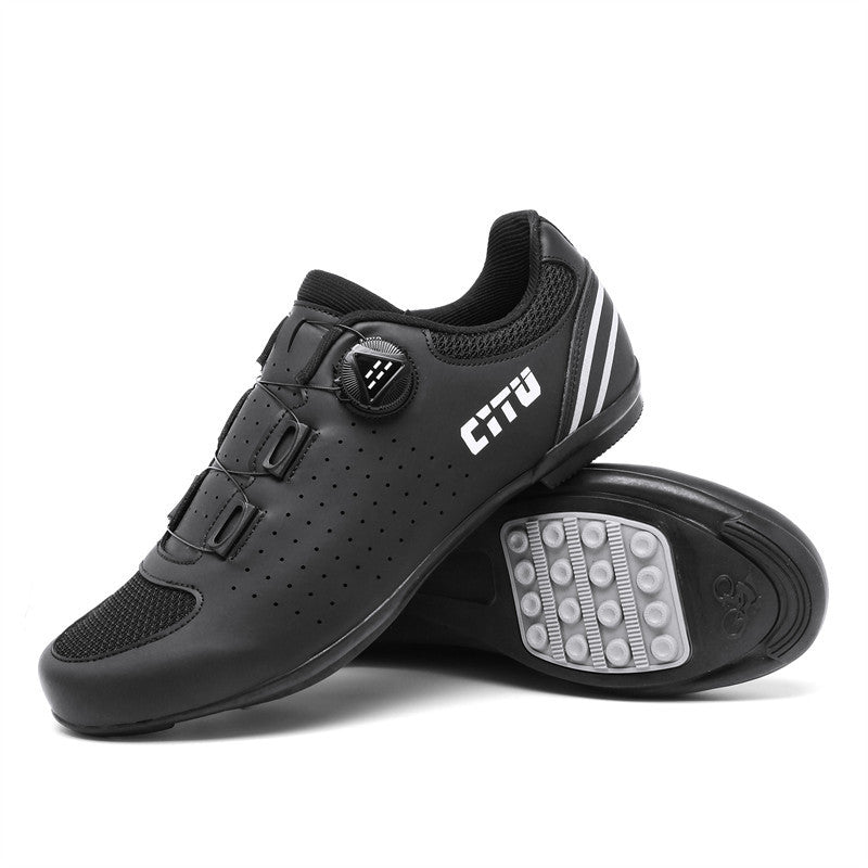 Bicycle shoes this year's new cross-border men's and women's couple's cycling shoes outdoor off-road lock shoes lock-free rubber shoes