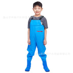 Ganhai Equipment Children's Playing Water Suit Wading Waterproof Pants Kindergarten Beach Fish Strap Rain Shoes Water Pants