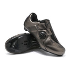 2025 Summer Pure White Road Bike Lock Shoes Set Breathable Men's and Women's Outdoor Cycling Shoes Lockless Cycling Shoes Large Size